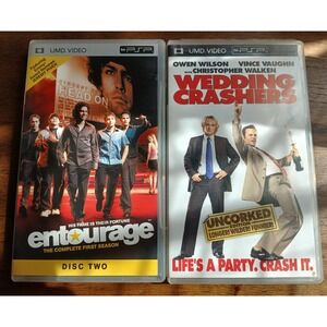 Sony PSP UMD Video Lot Wedding Crashers Uncorked & Entourage Season 1 Disc 2